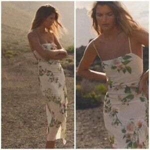 Zara Floral Print Ruffled Mini Dress NWT Blogger Fav Size Medium